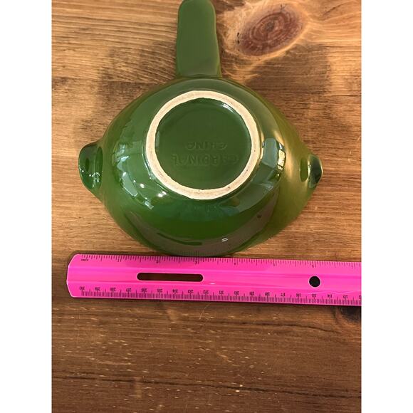 Vintage Cardinal China Green Gravy Separator Dual Spout Mid Century Pottery - Picture 9 of 9